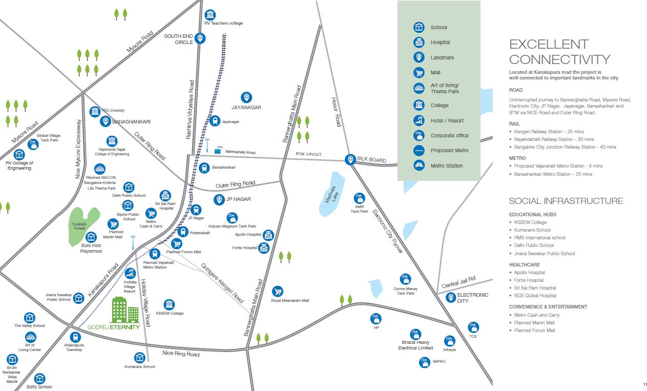 Godrej Eternity Location Map